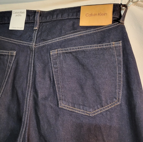 CALVIN KLEIN CLASSIC STRAIGHT SELVEDGE JEANS - Picture 6 of 9